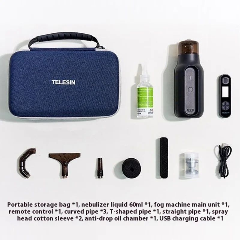 TELESIN S5-TFM-01 Macchina portatile generatore di nebbia Generatore di fumo Nebulizzatore manuale per Fotografia / Video Brevi / Streaming Live