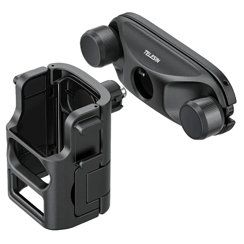 TELESIN S3-JFM-02-TDJ Supporto a sgancio rapido per zaino DJI Osmo Pocket 3 con clip di fissaggio per doppia borsa a tracolla