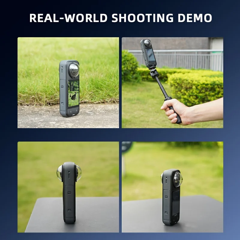 Per Insta360 X5 Protezione Lente in Vetro Temperato 2Pz Copertura Lente in Vetro Ottico HD con Rivestimento Anti-Riflesso a Più Strati