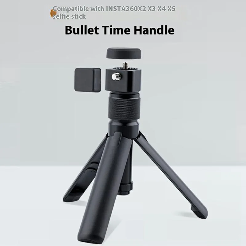 KM-07 For Insta360 X5 / X4 / X3 Action Camera Rotating Handle Magnetic Tripod