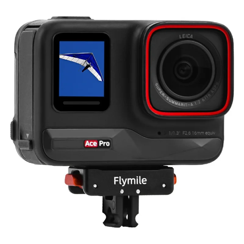 FLYMILE Quick Release Base For Insta360 Ace / Ace Pro / Ace Pro 2 / X5 / X4 / X3 / X2 Magnetic 1 / 4 Folding Mount Adapter Kit