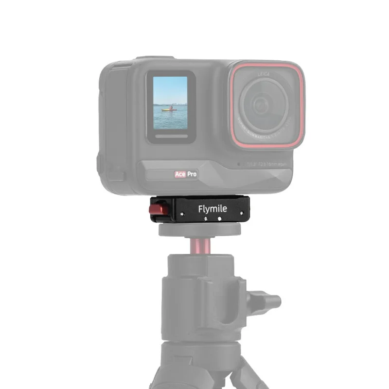 FLYMILE Quick Release Base For Insta360 Ace / Ace Pro / Ace Pro 2 / X5 / X4 / X3 / X2 Magnetic 1 / 4 Folding Mount Adapter Kit