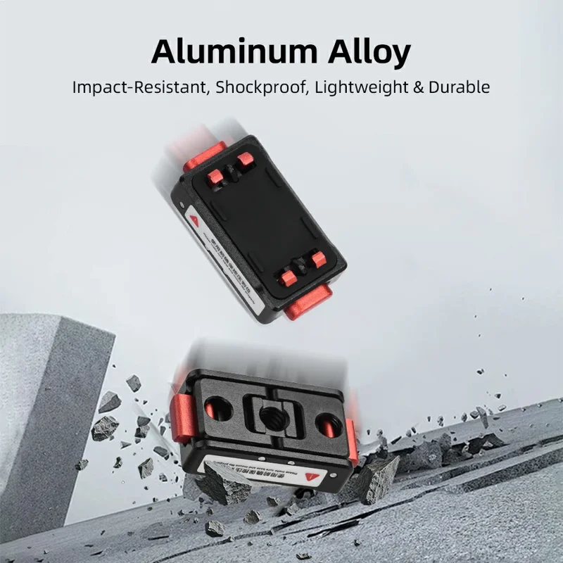 FLYMILE Quick Release Base For Insta360 Ace / Ace Pro / Ace Pro 2 / X5 / X4 / X3 / X2 Magnetic 1 / 4 Folding Mount Adapter Kit