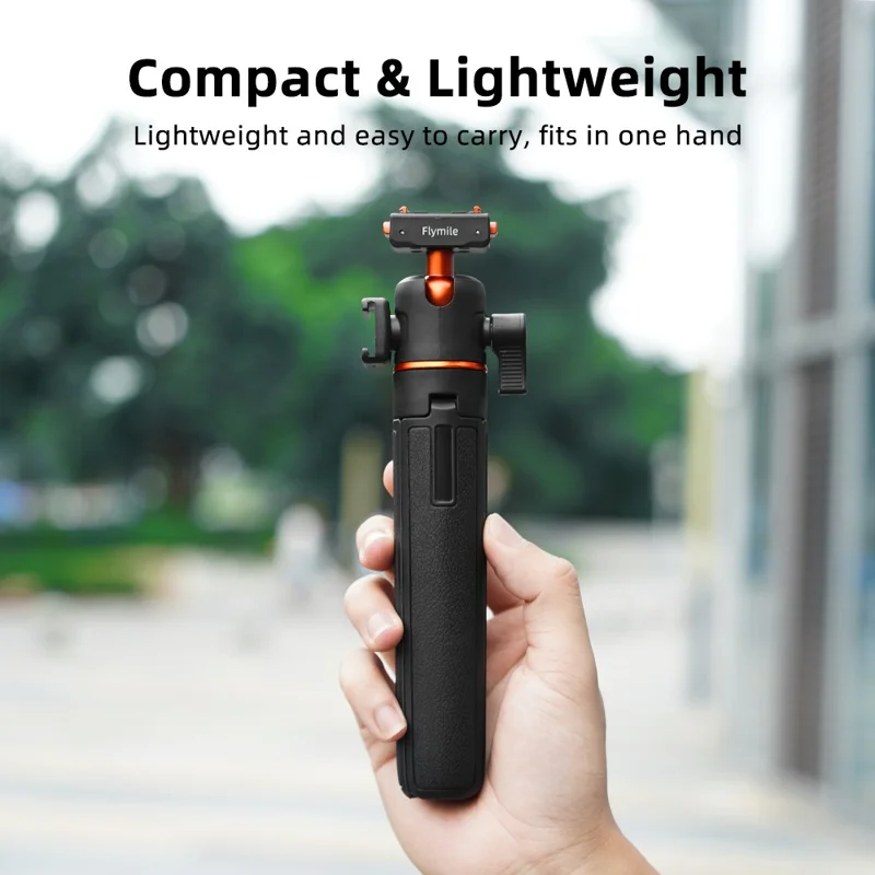 FLYMILE For Insta360 Ace Pro / X5 / X3 Quick Release Tripod Magnetic Snap-on 360 Degree Ball Head Stand