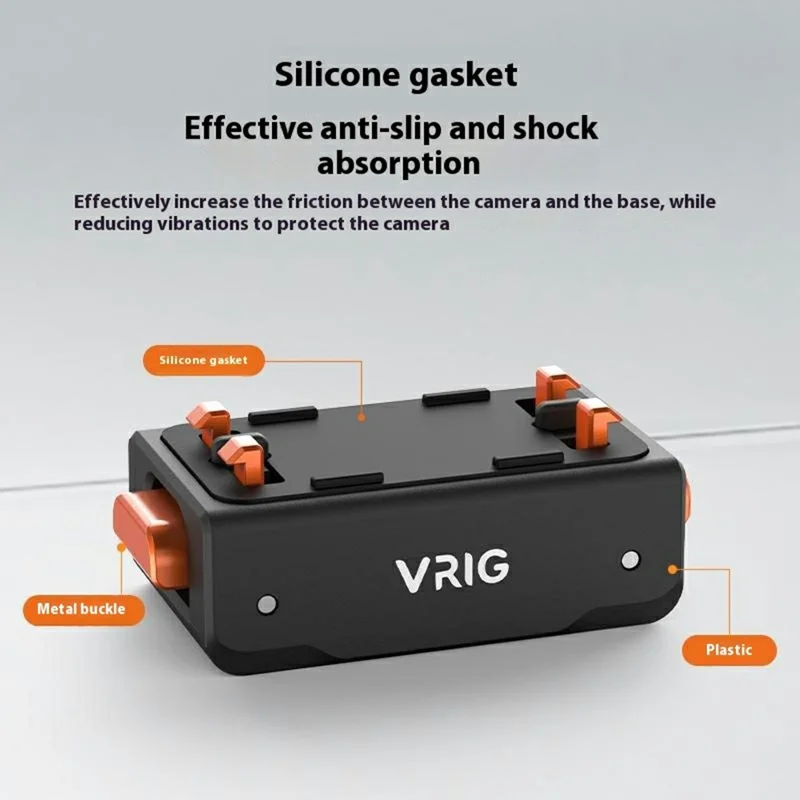 VRIG AC-42 1 / 4 Inch Base for Insta360 Ace Pro 2  /  Ace Pro  /  Ace Enhanced Button Feel Reduced Shake