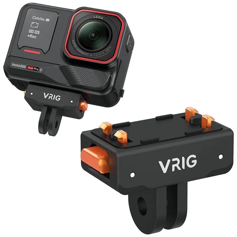 Adattatore per telecamera d'azione VRIG AC-42 compatibile con Insta360 Ace Pro 2 / Ace Pro / Ace Pro Plastic Base, compatibile con il supporto GoPro