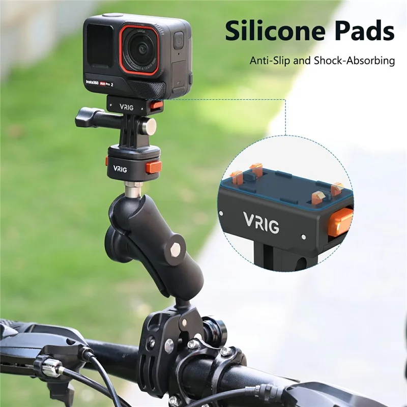 Adattatore per telecamera d'azione VRIG AC-42 compatibile con Insta360 Ace Pro 2 / Ace Pro / Ace Pro Plastic Base, compatibile con il supporto GoPro