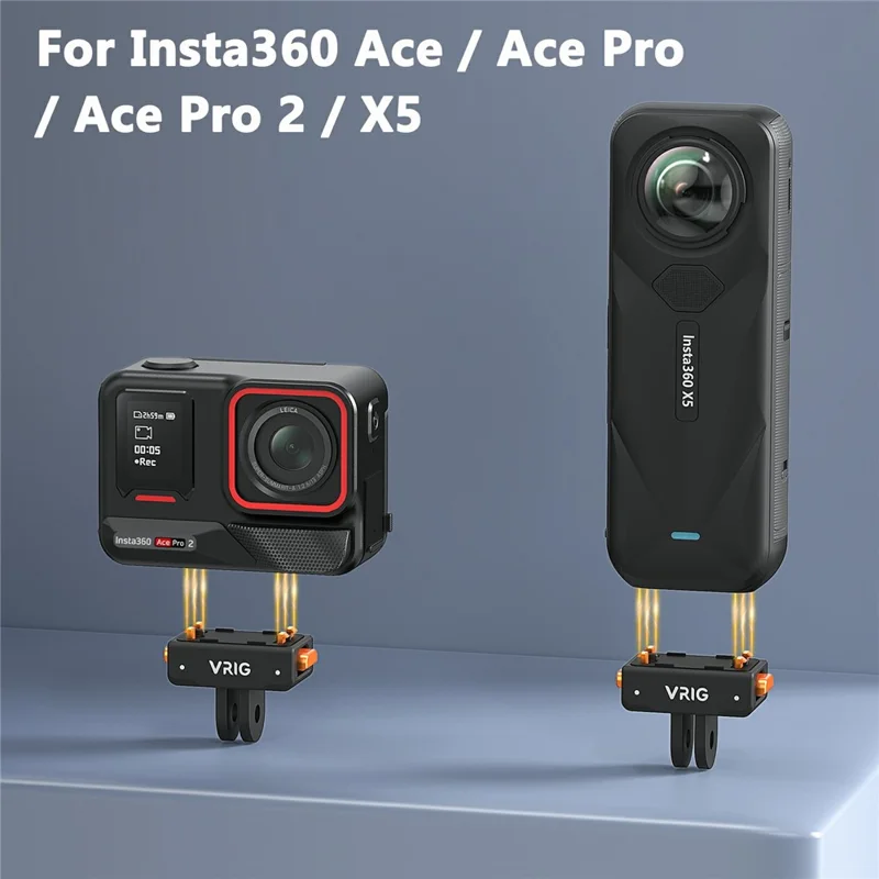 Adattatore per telecamera d'azione VRIG AC-42 compatibile con Insta360 Ace Pro 2 / Ace Pro / Ace Pro Plastic Base, compatibile con il supporto GoPro