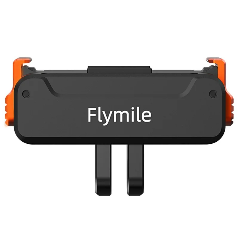 FLYMILE Per DJI Osmo Action 5 Pro / Action 4 Supporto Magnetico con Base a Sgancio Rapido 1/4 e Doppia Porta di Espansione