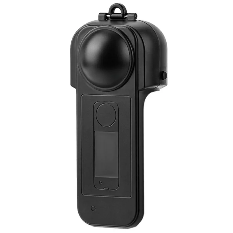 FLYMILE For Insta360 X5 Action Camera Anti Scratch Plastic Lens Cap Flip Lens Protective Cover - Black