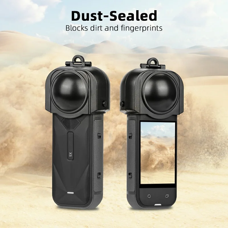 FLYMILE Para Protector de Objetivo de Cámara Insta360 X5 Tapa de Objetivo de Cámara de Acción - Rosa