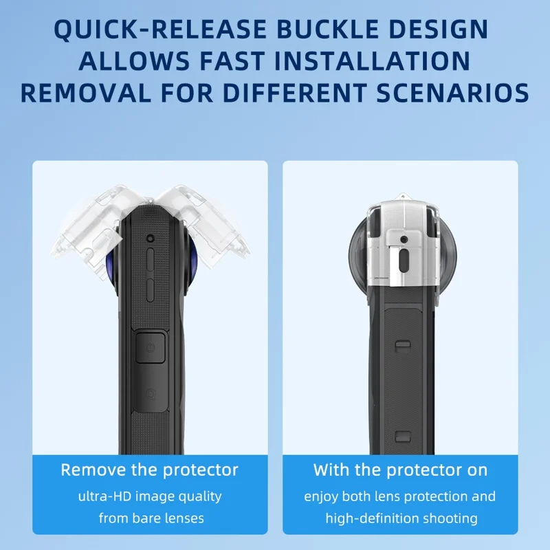 Protector de Lente Antivaho para Insta360 X5 - Diseño de Alta Resistencia, Cobertura Ultra Amplia y Liberación Rápida