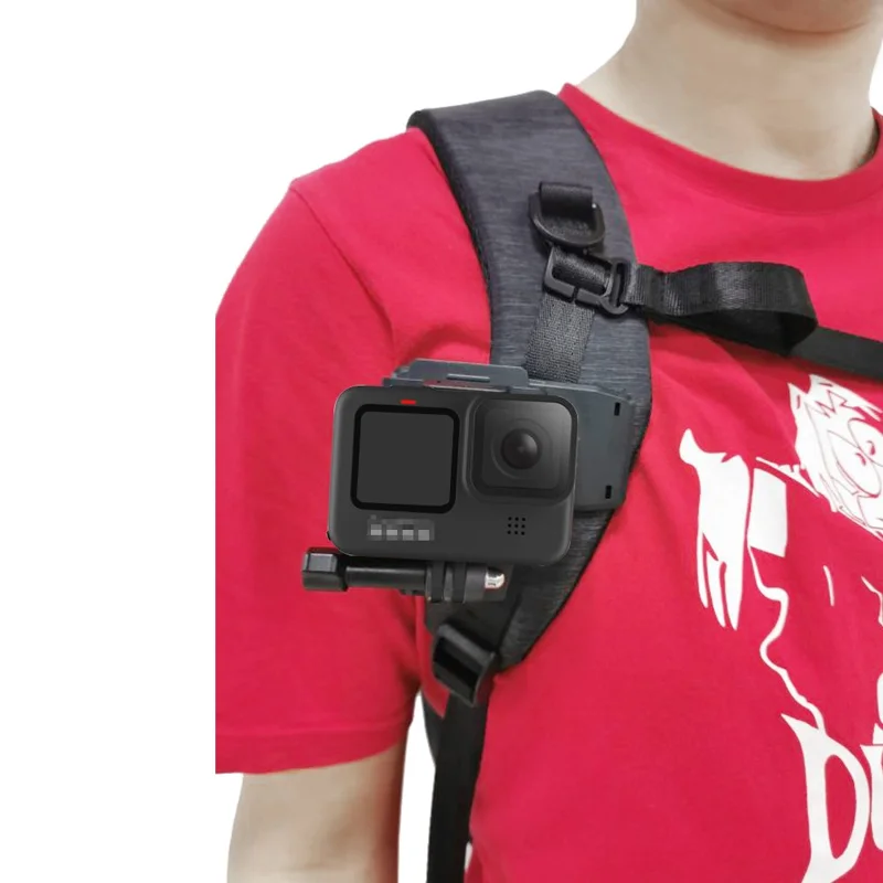 Sports Camera Backpack Clip Fixed Frame for GoPro Hero 9 Camera Accessories