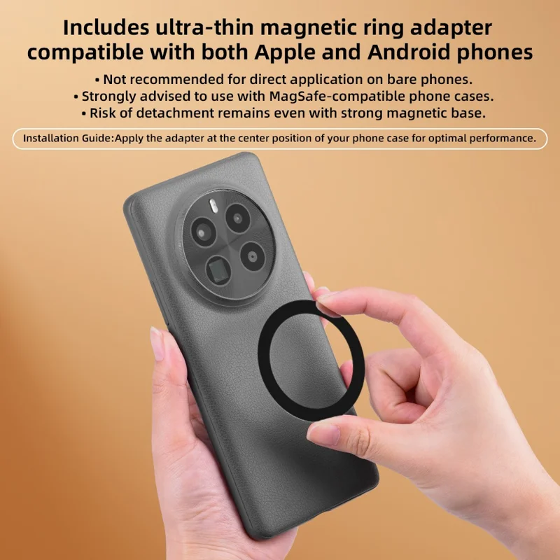 FLYMILE Compatibile con MagSafe Supporto Treppiede per Telefono Moschettone in Lega di Alluminio Regolabile