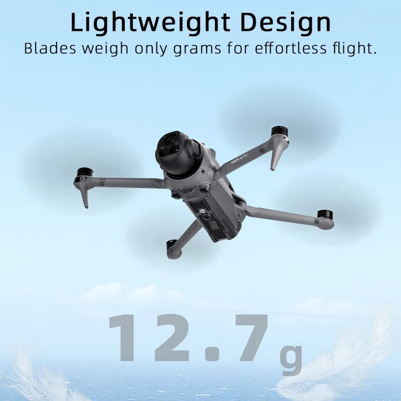 2 Pares de Hélices de Liberação Rápida em TPU para Drone DJI Mavic 4 Pro