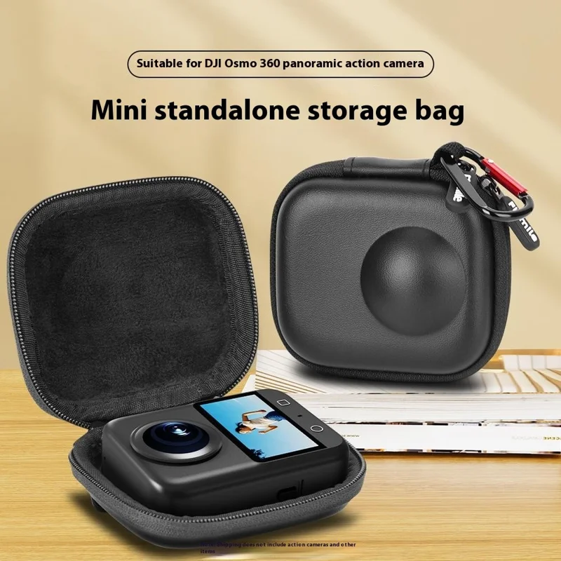 Bolsa de Armazenamento em Couro PU FLYMILE para Câmera Panorâmica 360 DJI Osmo