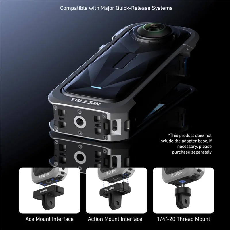 TELESIN S6-FMS-19-TIS Защитный каркас с холодным башмаком для камеры Insta360 X5