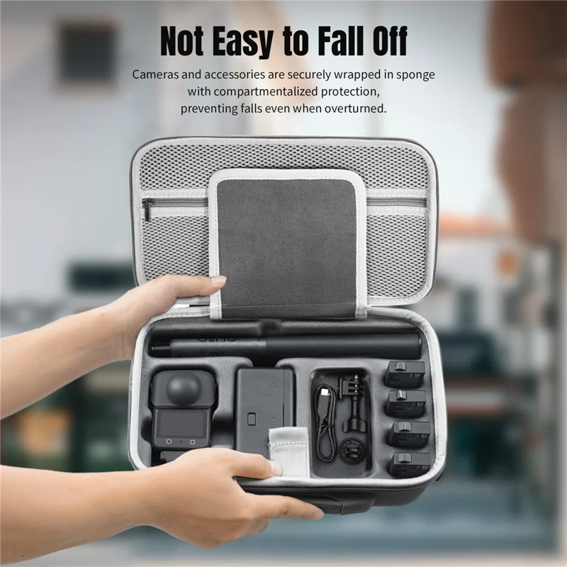 STARTRC Pour DJI Osmo Sac de Transport pour Caméra Panoramique 360 en Cuir PU Sacoche Bandoulière
