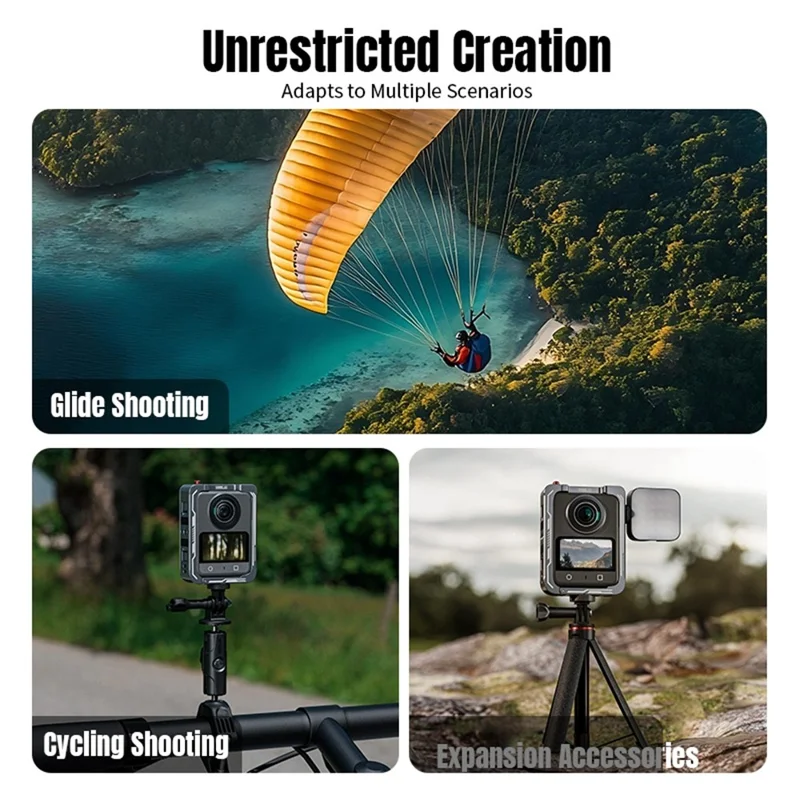 STARTRC Pour DJI Osmo 360 Caméra Panoramique Cage en Métal Cadre de Protection en Alliage d'Aluminium