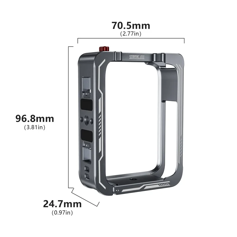 STARTRC Pour DJI Osmo 360 Caméra Panoramique Cage en Métal Cadre de Protection en Alliage d'Aluminium