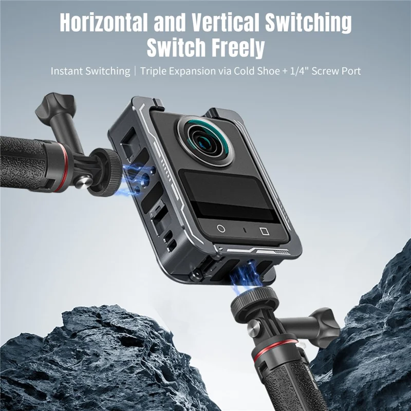 STARTRC Pour DJI Osmo 360 Caméra Panoramique Cage en Métal Cadre de Protection en Alliage d'Aluminium