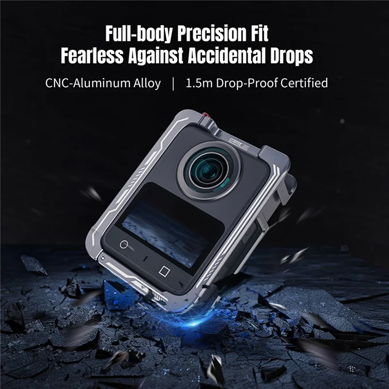 STARTRC Pour DJI Osmo 360 Caméra Panoramique Cage en Métal Cadre de Protection en Alliage d'Aluminium