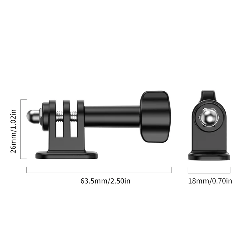 VRIG For GoPro Camera 1 / 4 Inch Adapter Universal 180 Degree Tilt Adjustment Mount Base