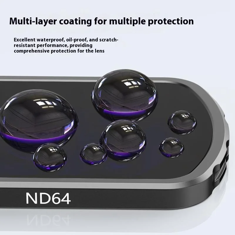 VRIG FT-04 6 Filtres Magnétiques CPL 1/4 Noir Soft ND8/16/32/64 en Verre Optique pour Objectif de Caméra DJI Osmo Pocket 3