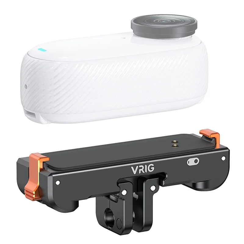 VRIG AC-39 Per Insta360 GO 3 / GO 3S Fotocamera Adattatore di Montaggio Magnetico a Sgancio Rapido con Porta di Ricarica