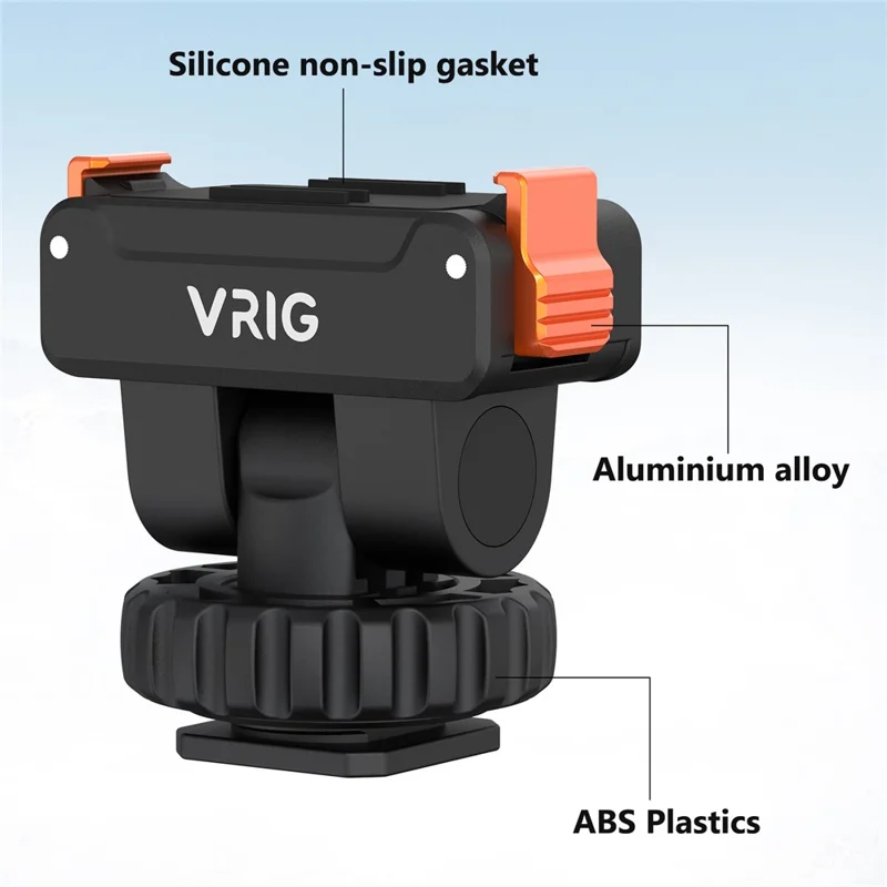 Support de caméra en plastique VRIG AC-36 à fixation rapide pour DJI Osmo Action 5 Pro / 4 / 3 avec griffe froide
