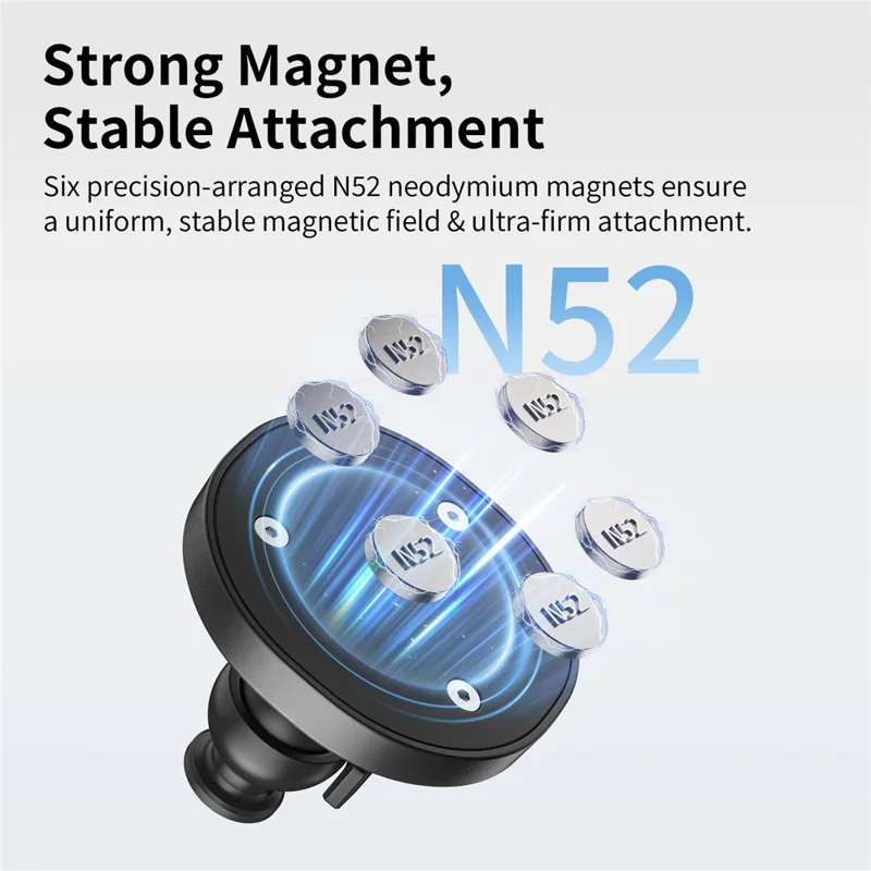 AMAGISN Action Camera Mount Kit Magnetic Ball 3-Claw Adapter 1 / 4 inch Thread Connector Set