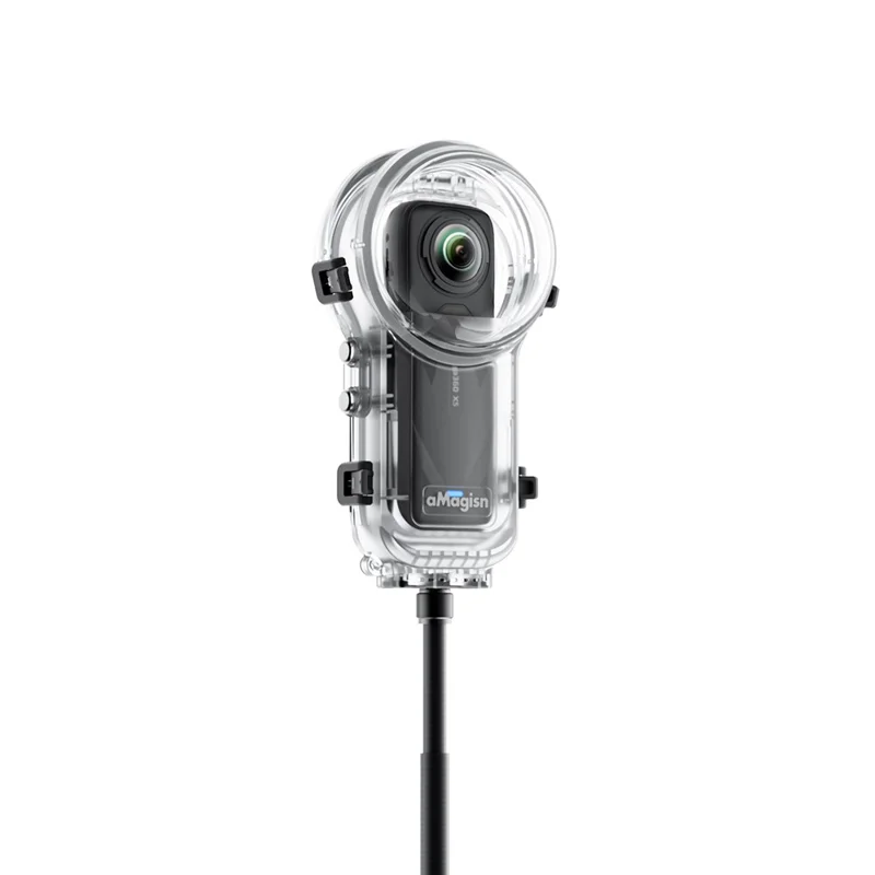 AMAGISN For Insta360 X5 Invisible Diving Case 60m Underwater Camera PC Housing Cover