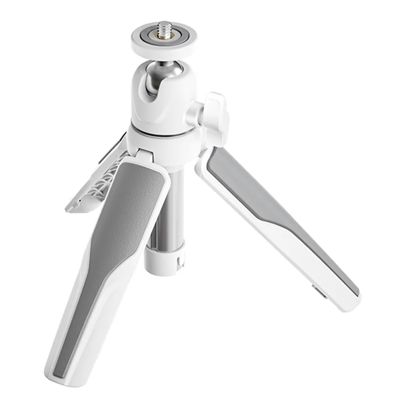 AMAGISN Mini Tripod Adjustable Extendable Selfie Stick for Video Recording - White