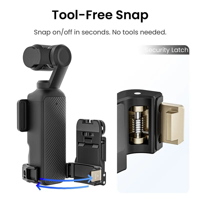 AMAGISN For DJI Osmo Pocket 3 Mantis Extension Frame Magnetic Mount for Hands-Free Vlogging - Pink