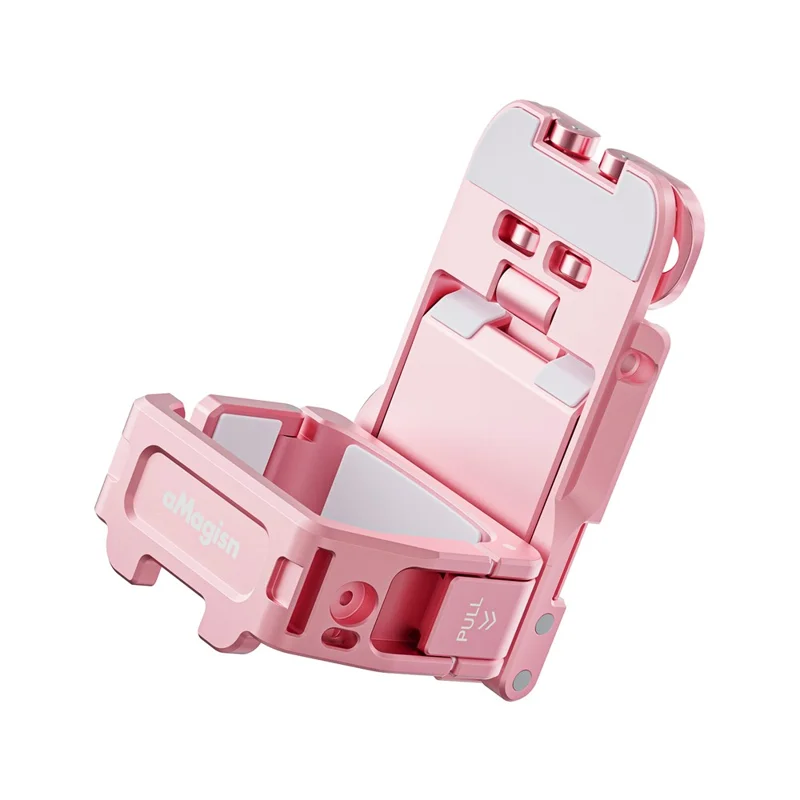 AMAGISN For DJI Osmo Pocket 3 Mantis Extension Frame Magnetic Mount for Hands-Free Vlogging - Pink