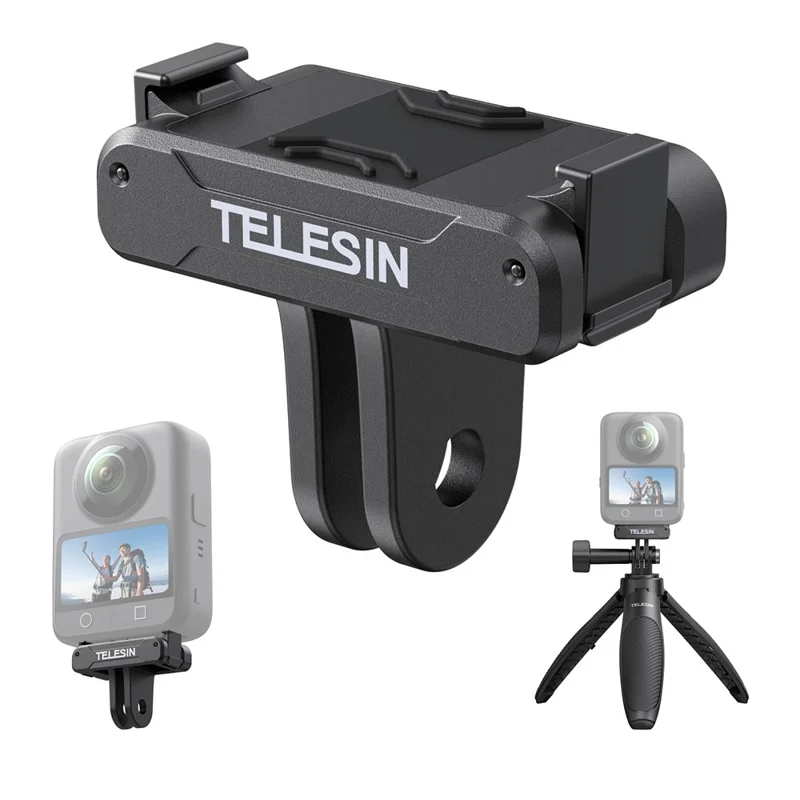 TELESIN S7-JBK-23-TDJ Adaptateur de Base à Libération Rapide Magnétique pour Caméra DJI Osmo 360 / Action 5 Pro