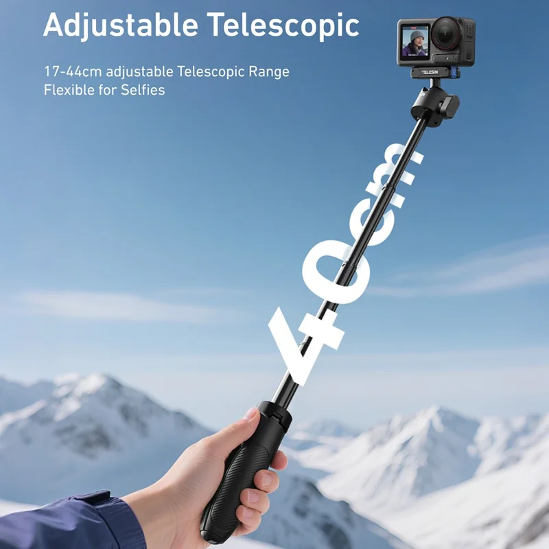 TELESIN S1-MNP-13-TDJ Ausziehbares Stativ für DJI Osmo 360 / Action 5 Pro / 4 / 3 Kamera Mini Selfiestick
