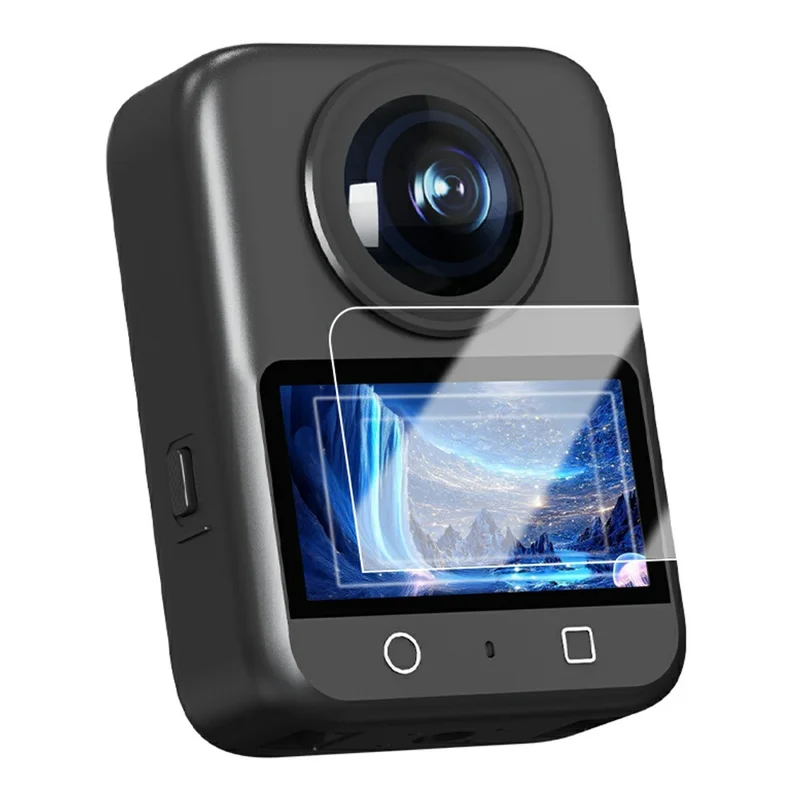 FLYMILE Pack de 2 Protectores de Pantalla de Vidrio Templado Ultra HD Antiarañazos para Cámara DJI Osmo 360