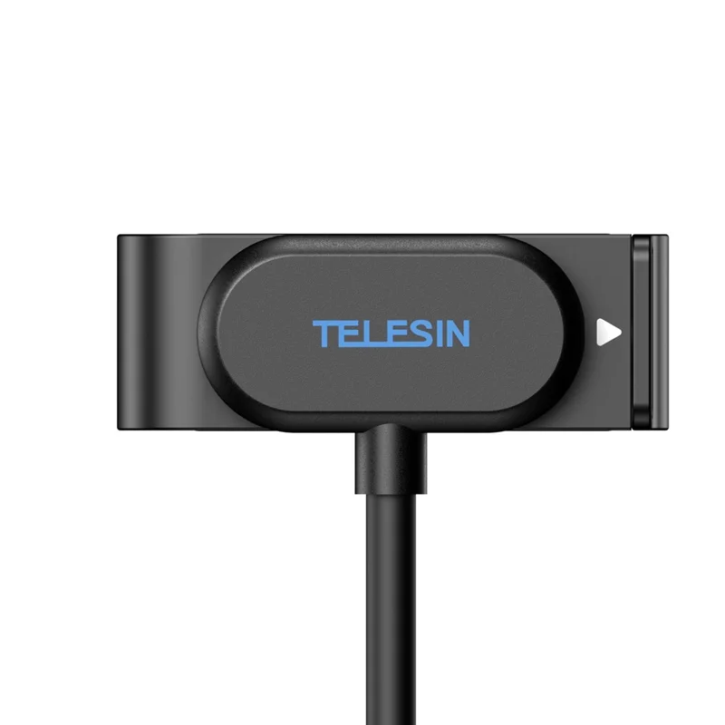 TELESIN S6-CLC-01-TGP Para GoPro Hero 13 / 12 / 11 / 10 / 9 Cable de Carga Magnético con Tapa Lateral Resistente al Agua IPX5 de Liberación Rápida