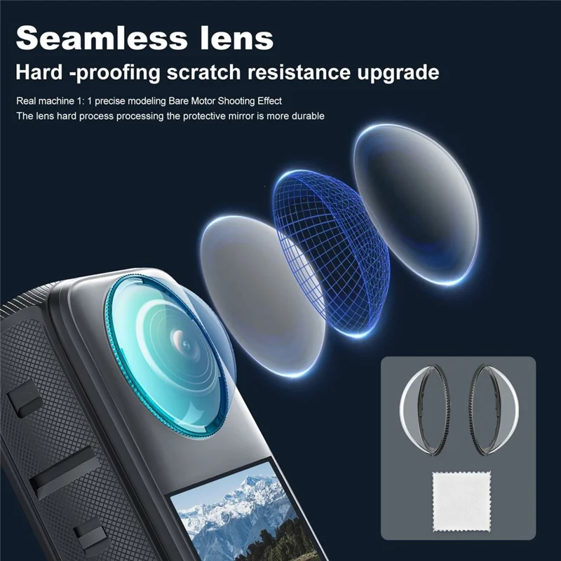 Per Insta360 X4 Fotocamera d'Azione Pellicola Protettiva Custodia in Silicone Coprilente Kit Set con Borsa da Trasporto EVA