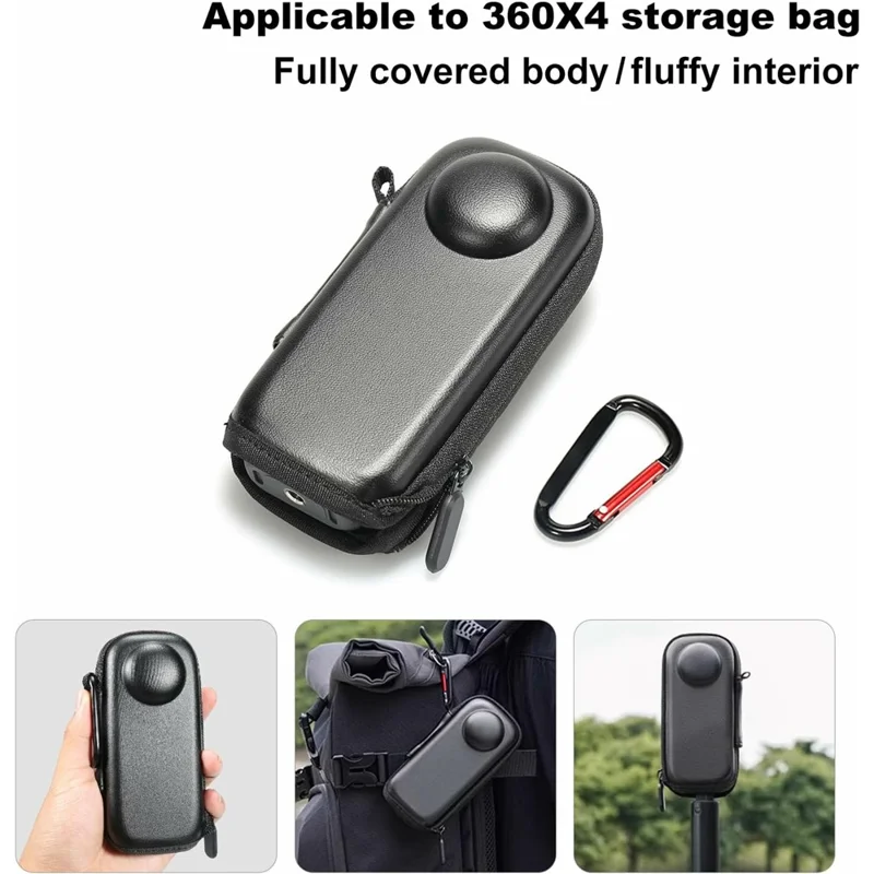 Per Insta360 X4 Fotocamera d'Azione Pellicola Protettiva Custodia in Silicone Coprilente Kit Set con Borsa da Trasporto EVA
