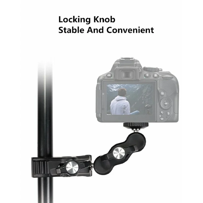 For DJI / GoPro / Insta360 Action Camera Crab Claw Clamp 360 Degree Rotation Magic Arm Mount Phone Holder