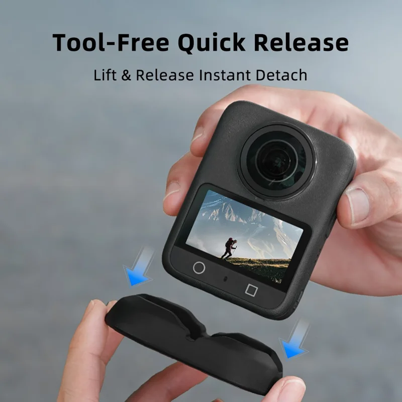For DJI Osmo 360 Panoramic Camera Car Mount Base Stable Vertical Placement Silicone Base