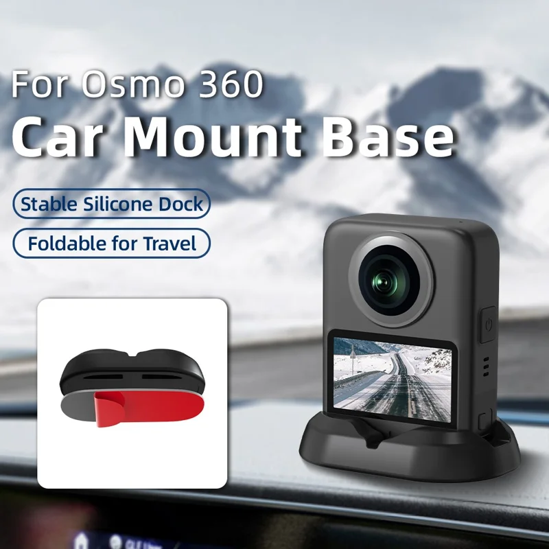 For DJI Osmo 360 Panoramic Camera Car Mount Base Stable Vertical Placement Silicone Base