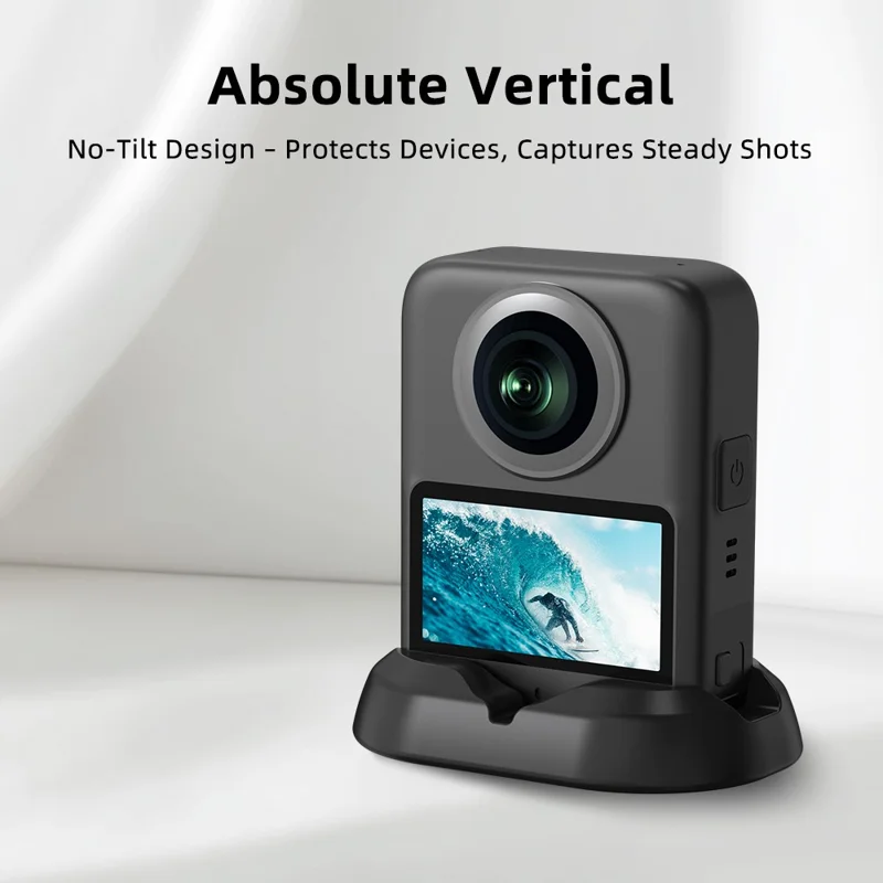 For DJI Osmo 360 Panoramic Camera Car Mount Base Stable Vertical Placement Silicone Base
