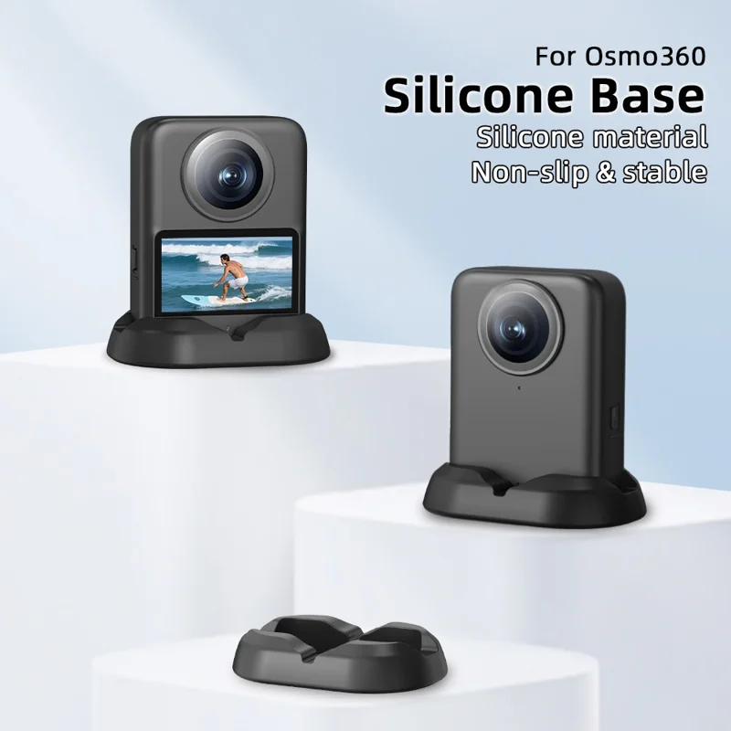 For DJI Osmo 360 Panoramic Camera Silicone Base Stand Secure Scratch Proof Waterproof