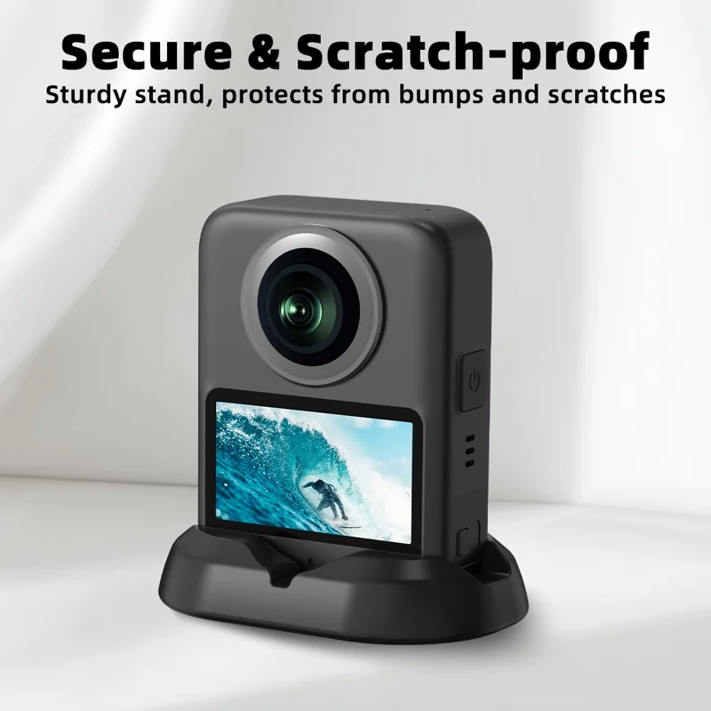 For DJI Osmo 360 Panoramic Camera Silicone Base Stand Secure Scratch Proof Waterproof