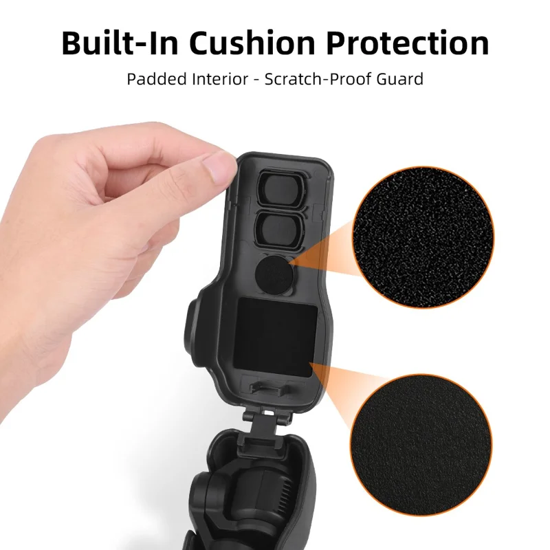 BRDRC Capa Protetora para DJI Osmo Pocket 3 com Abertura Flip e Alça
