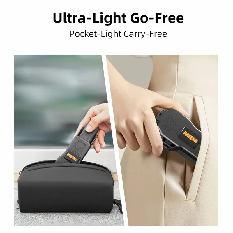 BRDRC Capa Protetora para DJI Osmo Pocket 3 com Abertura Flip e Alça
