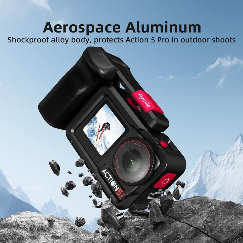 Набор ручек для уличной фотографии Flymile Street для DJI Osmo Action 5 Pro / 4 / 3 Алюминиевый сплав Набор клеток для камер